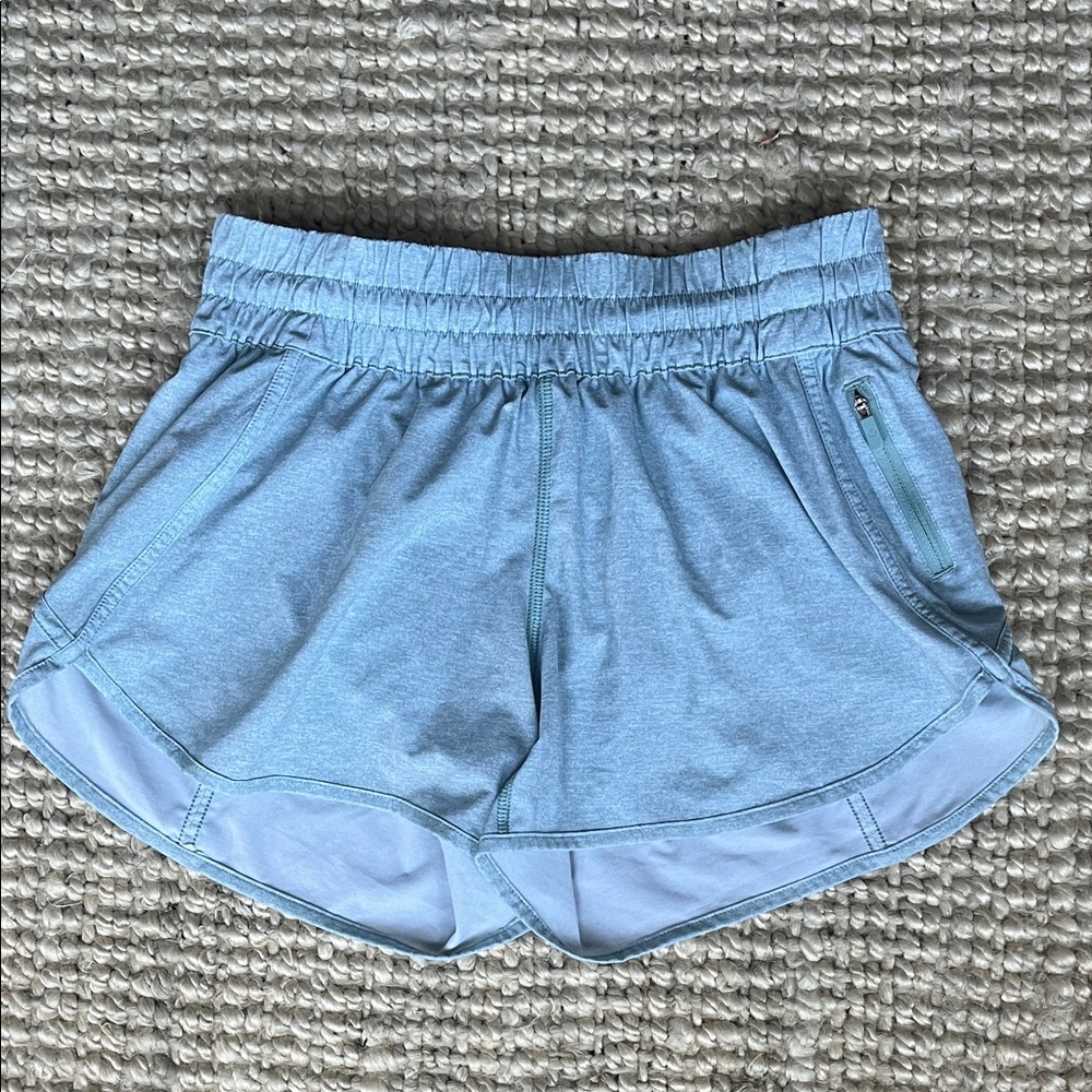 Lululemon Athletica Sky Blue Tracker Athletic Shorts